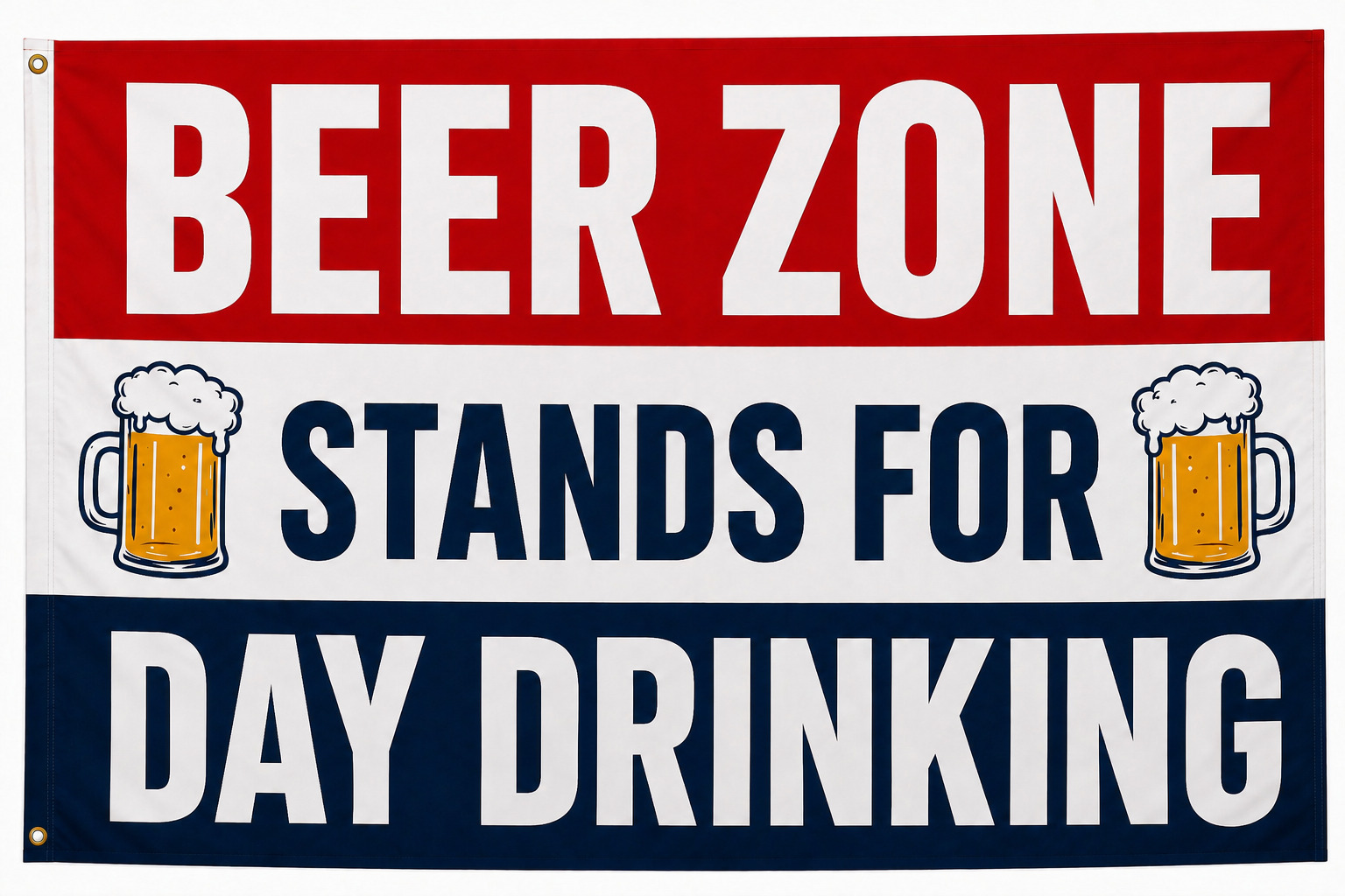 Beer Zone Stands for Day Drinking flag